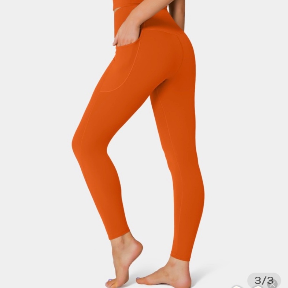 Crossover pocket plain legging